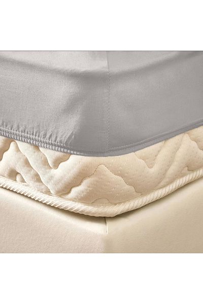 Evidea Soft Basic Double Fitted Sheet - Gray - 160X200 cm