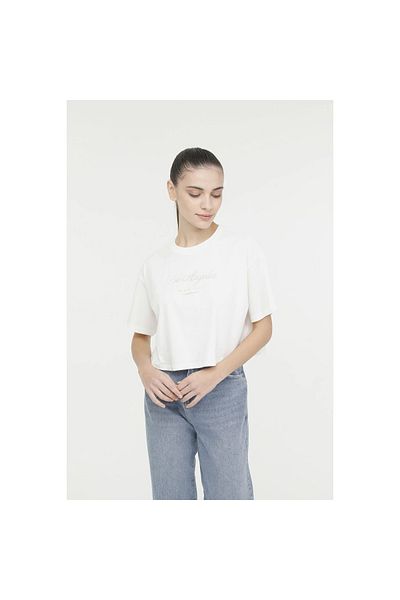 lumberjack Game Women's Ecru Round Neck T-Shirt