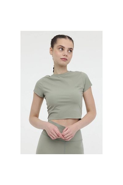 lumberjack WL FRIDA 11MD1013 4FX PASTEL KHAKI Tricou cu mânecă scurtă pentru femei