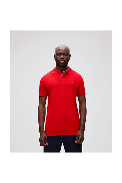Bad Bear Stark Crimson Red Red Polo Collar Men's T-shirt