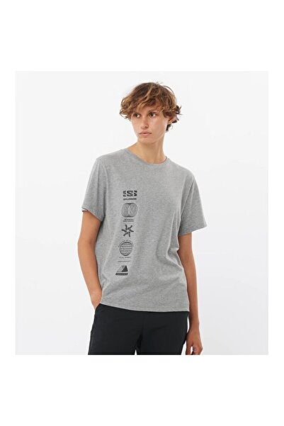 Salomon Green Logo Combo Women's Round Neck T-Shirt