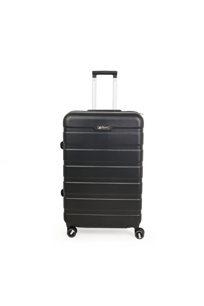Hoffmanns Titan Büyük Boy ABS Valiz - Siyah - 76x52x30 cm