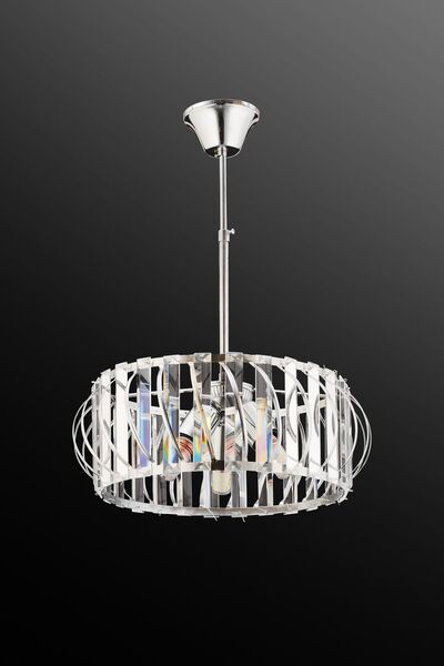 Luna Lighting Luxury KROM Kristal Taşlı Avize 30 Luk
