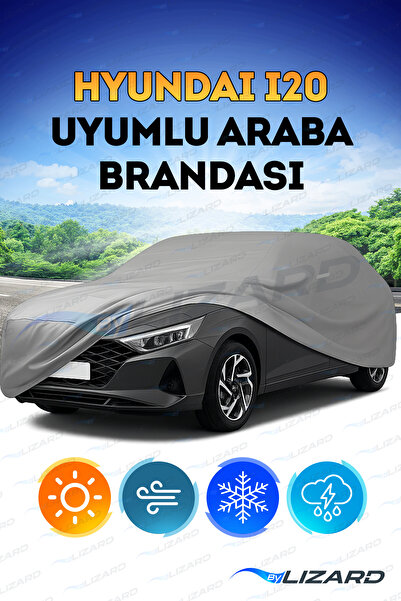 ByLizard Hyundai I20 Uyumlu Lüks Araba Brandası Miflonlu Branda Oto Çadır Örtü