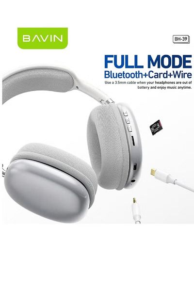 Bavin Wireless Bluetooth Headphones with Active Noise Cancellation and Built-in High-Quality Microphone fo
