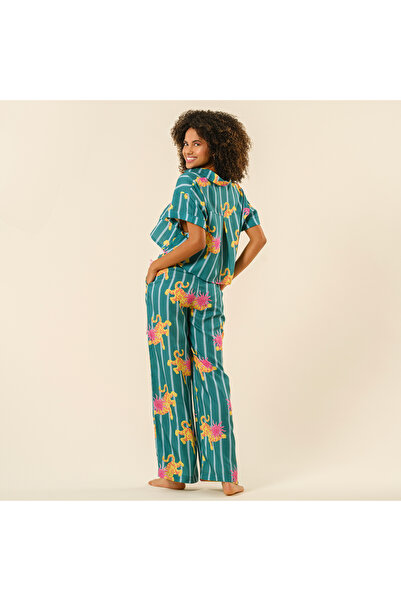 Zsa Zsa Zsu Tavas Dijital Baskılı Pantolon - Yeşil