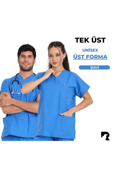 Raven Uniform للجنسين Terikoton طبيب ممرضة جيرسي الطبية جيرسي الجراحية أعلى ر...