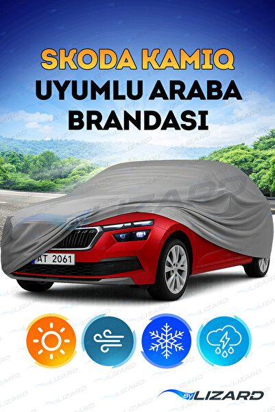 ByLizard Skoda Kamiq Su Geçirmez Araba Brandası Oto Branda Araba Örtüsü Araç Çadırı