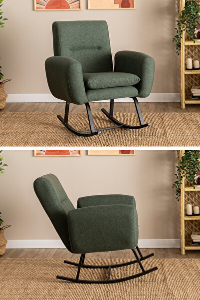 Pafu Kono Tv / Dinlenme / Baba / Emzirme Koltuğu Sallanan Sandalye - Keten Haki