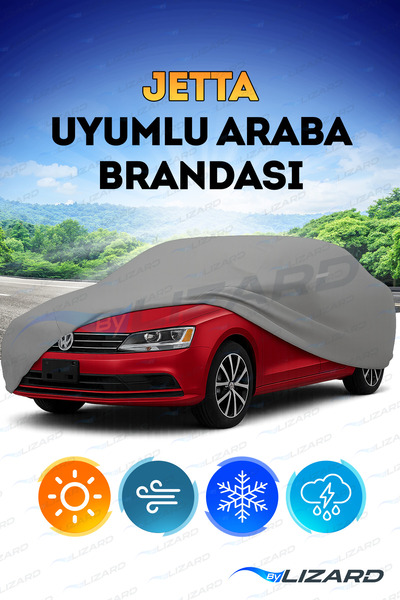 ByLizard Volkswagen Jetta Compatible Luxury Car Tarpaulin with Miflon Tarpaul...