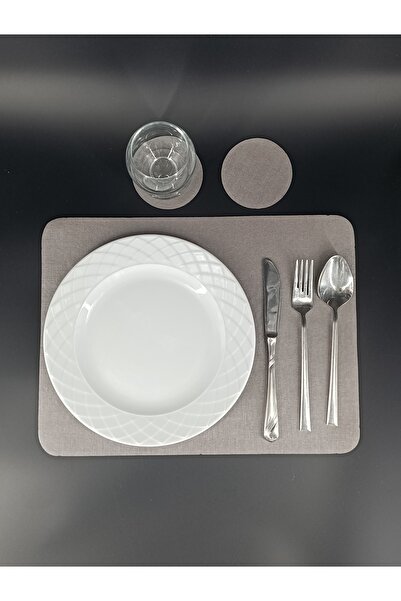 Mor Kayısı Amerikan Servisi 12 Parça ( 6 Servis + 6 Bardak Altı)