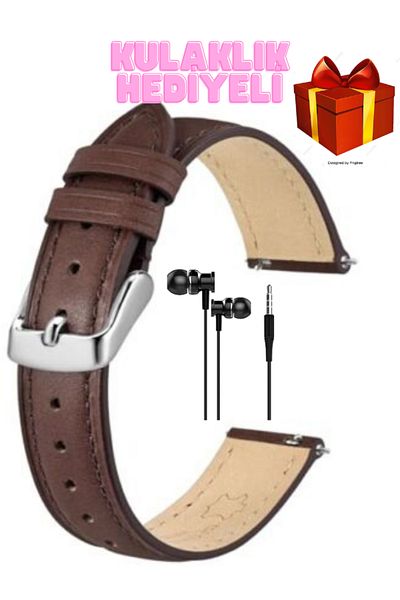 onlinekordon ⌚   22mm Leather Watch Band |   Dark Brown, Classic Model, Compatible with 46mm Watch Cases