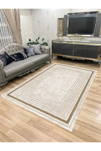 Bordo Halı Yıkanabilir Kaymaz Taban Halı Mutfak Dekor Yolluk Koridor Halısı S...