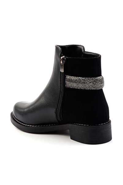 Bambi Siyah Siyah Kadın Bot & Bootie K02156201209