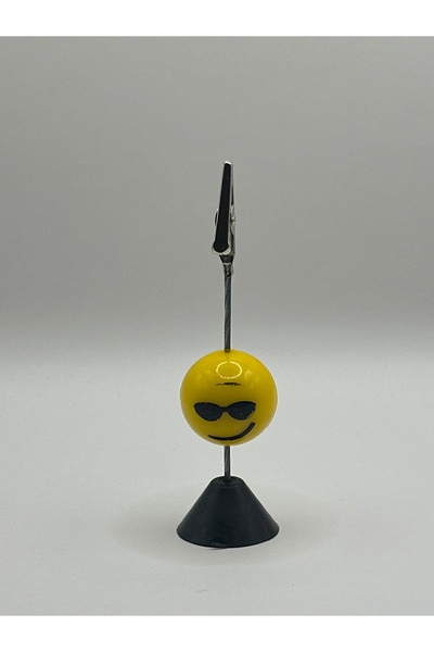 Kenz Design Güneş Gözlüklü Emoji Tasarımlı Masaüstü Not Tutucu – Siyah Tabanl...