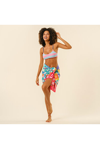 Zsa Zsa Zsu Prınkıpo Bikini Üstü 23x21 Cm Pembe - Mavi