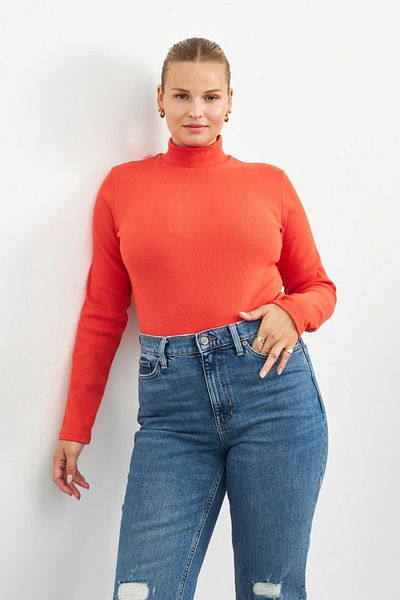 Curly ORANJ COSCORSE FISHER COLLAR BLUZ