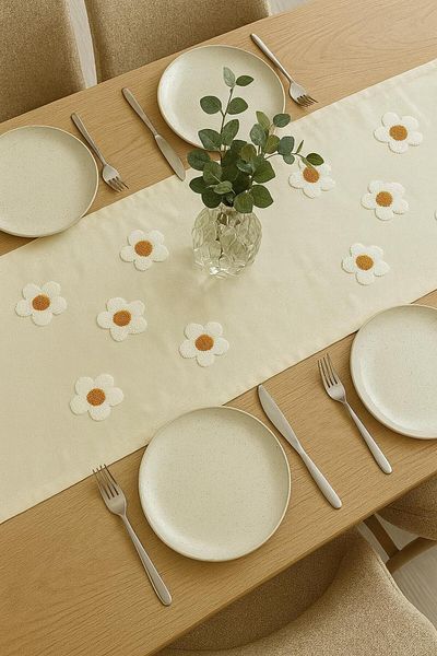 HD HOME COLLECTİON Καμβάς Punch Απλός Μαργαρίτα Runner 40*110 εκ. (PANÇ)