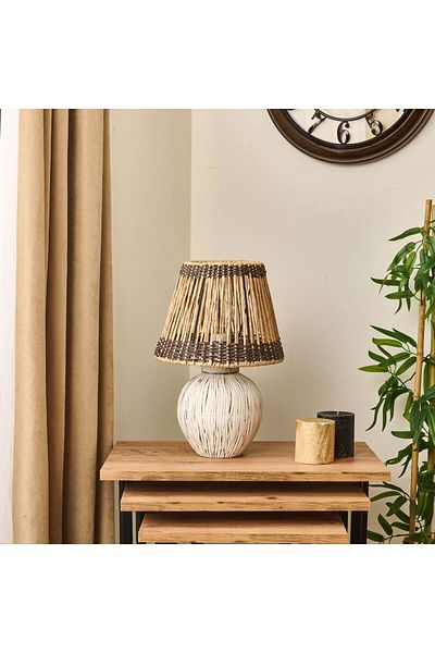 Safir Light Dorian Antique Ceramic Lampshade - Cream - 40X40X25 cm