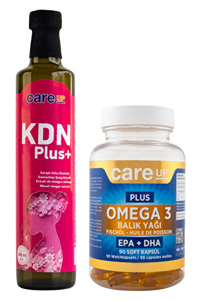 Care Up Kdn Plus Hayıt Otlu Sirke Karışımı 500 ml X Omega-3 90 Softgel