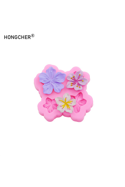 Choice قالب سيليكون على شكل زهور وردية من الراتينج على شكل زهرة غلاف هاتف حبل رأس بطاقة شعر إكسسوارات مجوهرات قالب تدفق