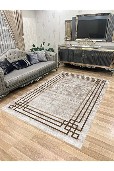 Bordo Halı Yıkanabilir Kaymaz Taban Halı Mutfak Dekor Yolluk Koridor Halısı S...