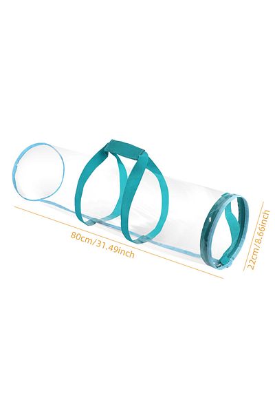 Choice Blue New Storage Bag Gift Storage Bag Wrapping Paper Transparent Storage Bag With Handle Waterproof