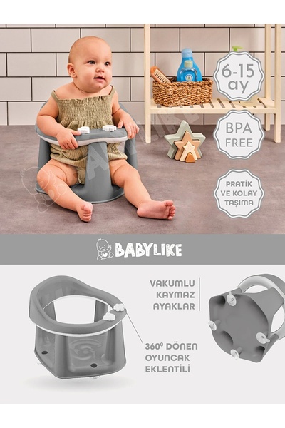Babylike Vakumlu Bebek Banyo&mama Oturağı