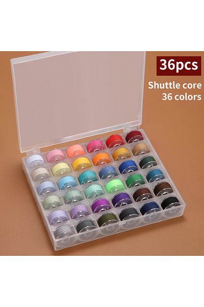 Choice 36 Color Set 25/36 Colors Set Bobbin Thread Polyester Thread Spools Sewing Machine Bobbins With Stor