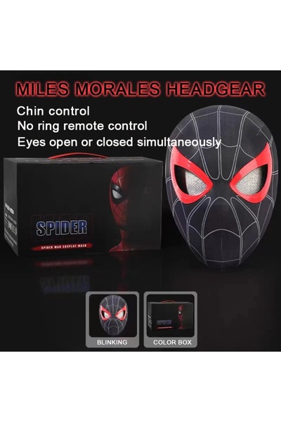 Choice Chin Control New Spider-man:no Way Home Spider Man Mask Luxury Helmet Rechargeable Remote Eyes Movab