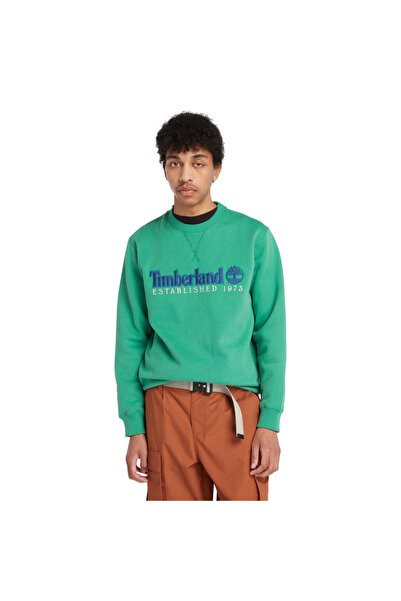 Timberland Κέντημα λογότυπο Brush Back Crew Neck Ανδρικό φούτερ - TB0A65DD
