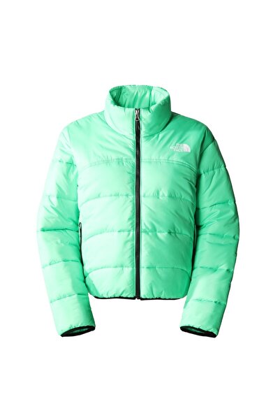 THE NORTH FACE 2000 معطف نسائي أخضر منتفخ صناعي
