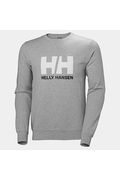 Helly Hansen Ανδρικό μπλουζάκι με γκρι στρογγυλή λαιμόκοψη Hh Logo Crew