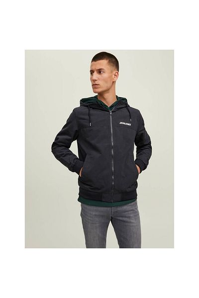 Jack & Jones Jack&jones Bomber мъжко черно яке с качулка