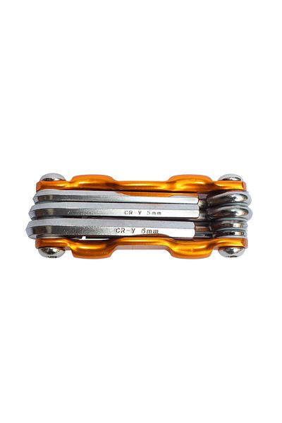 Choice Gold Multi Repair Tools Kit Portable Bicycle Tool Folding Allen Wrench Spoke Hex Wrench Bike Mainten