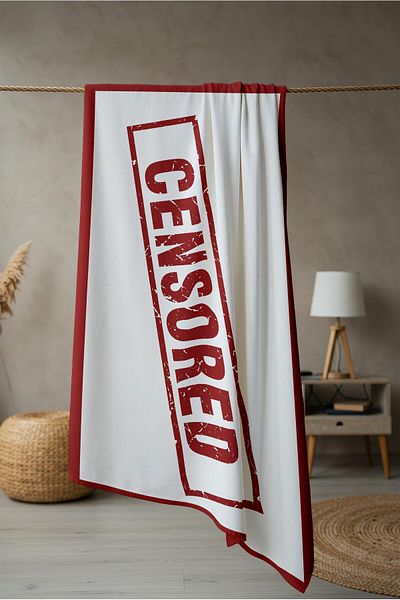 Doruklar Home Collection Modern Patterned Digital Printing Beach Sea Towel Peshtamal 80X160 cm Pika05