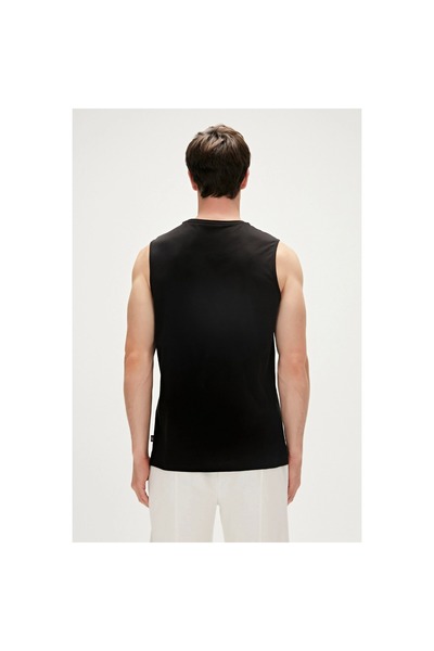 Bad Bear Monstera Erkek Siyah Bisiklet Yaka Atlet