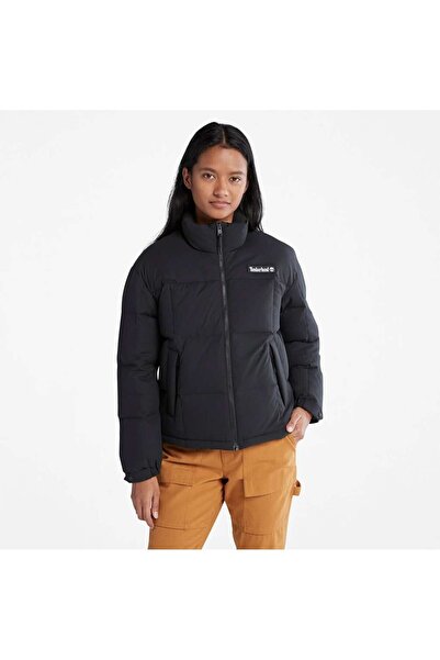 Timberland Oversize Puffer Kadın Siyah Mont