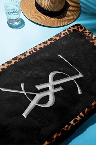 Doruklar Home Collection Πετσέτα θάλασσας με μοντέρνα σχέδια ψηφιακής εκτύπωσης 80x160 cm Lux76