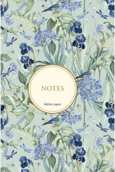 HIDDEN PAPER Cloth Lined Lined Notebook 3