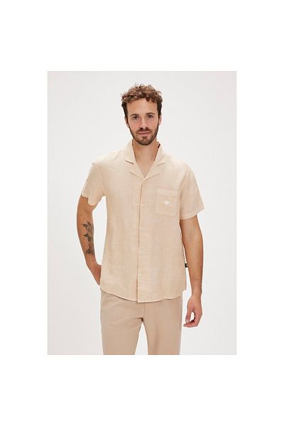 Bad Bear Lyne Men's Beige Classic Collar Shirt