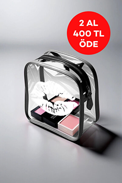 KAYOUBI Profesyonel Şeffaf Kadın Seyahat Bakım Kozmetik Plaj Makyaj Çantası Valiz Bavul Organizer SuGeçirmez