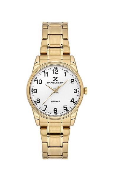 Daniel Klein Dke.1.10178.6 Steel Cord 30 Mt Water Resistant Yellow Color Sports Case Women's Wristwatch