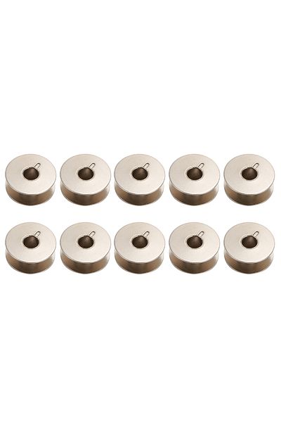Choice 10pcs 10/20pcs/lot Industrial Aluminum Bobbins Metal Spools Carft For Singer Brother Sewing Machine