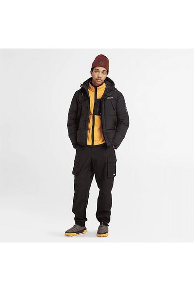 Timberland Мъжко жълто яке с яка стойка, преиздадено от Outdoor Archive