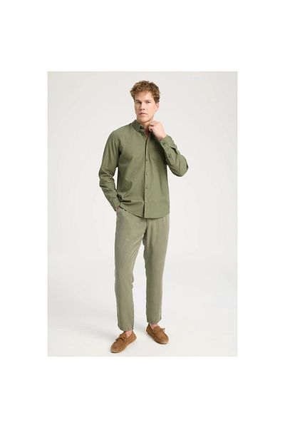 WRANGLER Olive Green Regular Fit Shirt - Regular Fit