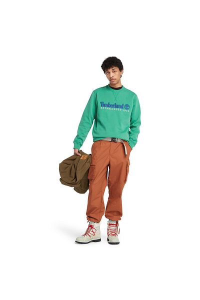 Timberland Κέντημα λογότυπο Brush Back Crew Neck Ανδρικό φούτερ - TB0A65DD