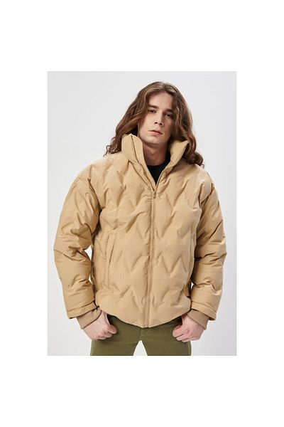 WRANGLER Ανδρικό μπεζ παλτό Puffer