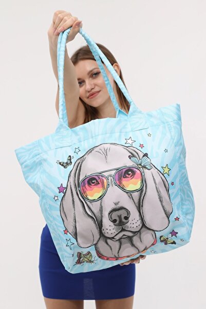 Bolder Daisy Синя сумка для пляжу з собакою