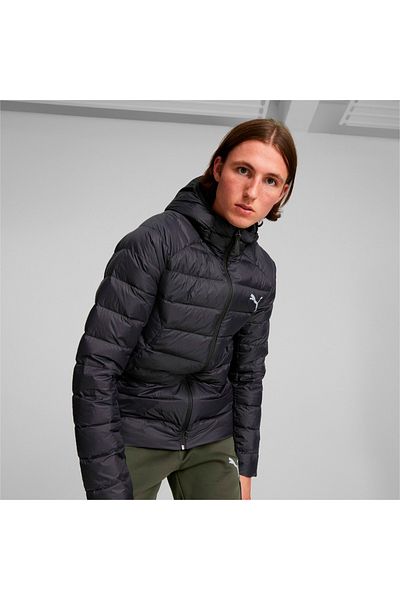 Puma Packlite Hooded down Men's Black Hooded Coat